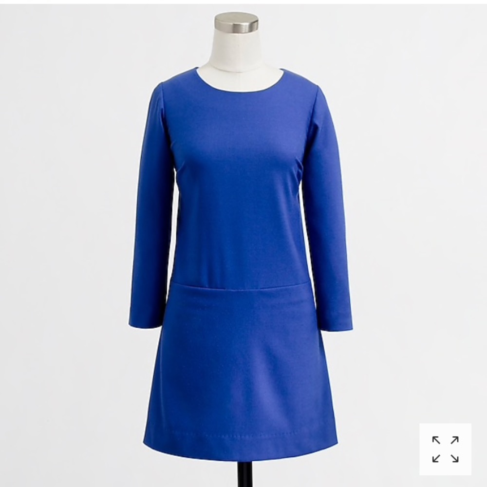Gray J Crew Factory Draped Shift Dress